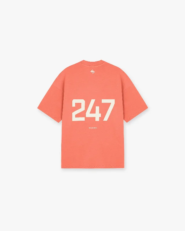 247 Oversized T-Shirt - Coral