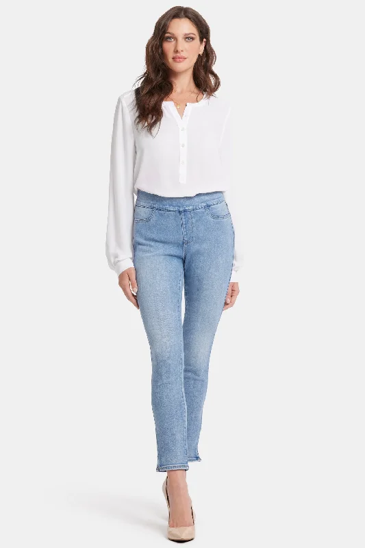 Alina Legging Pull-On Jeans - Blue Valley