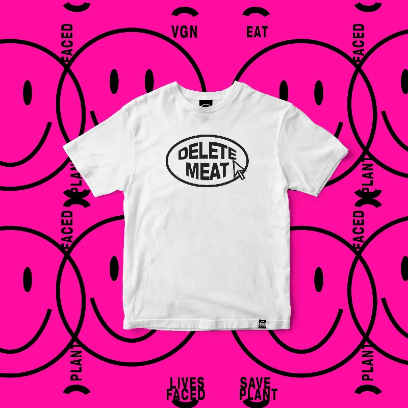 Delete Meat - White T-Shirt