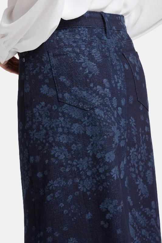 High Rise Long Skirt - Dark Indigo Salome