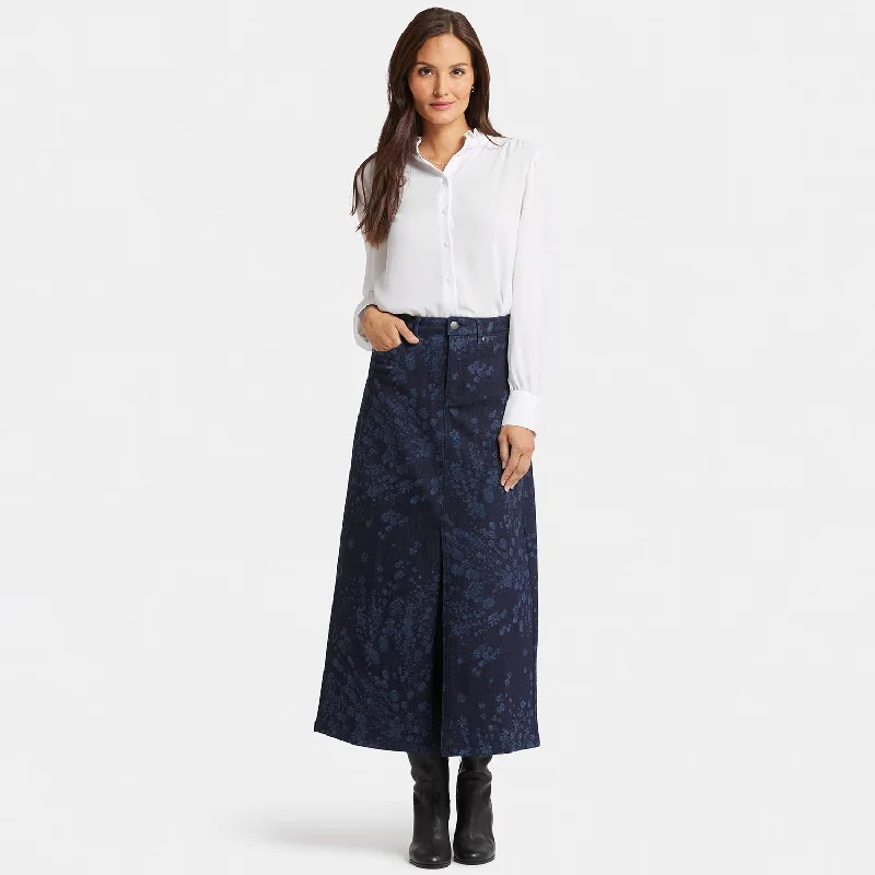 High Rise Long Skirt - Dark Indigo Salome