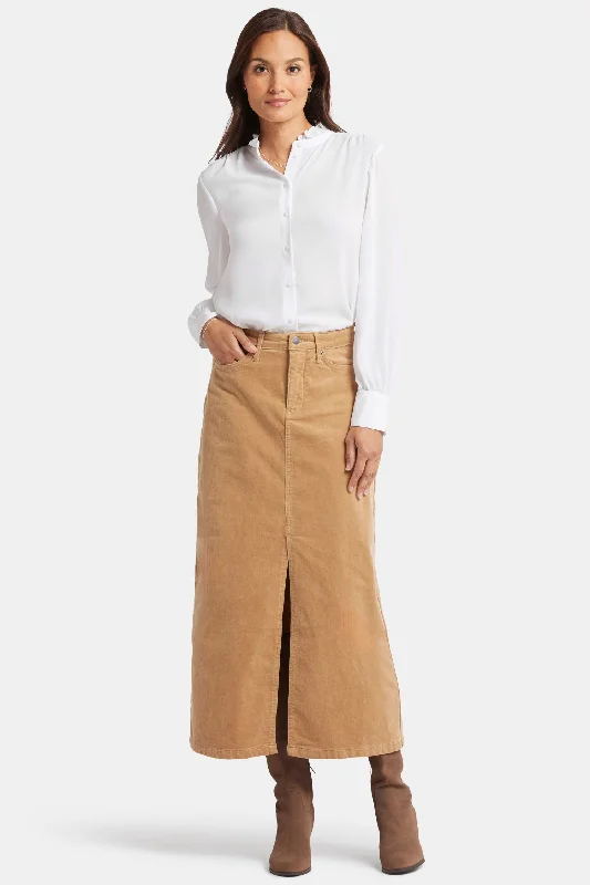 High Rise Long Skirt - Sand Dune