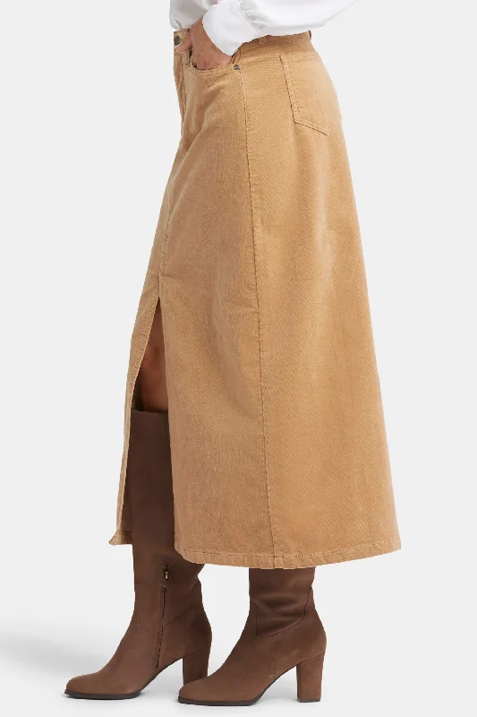 High Rise Long Skirt - Sand Dune