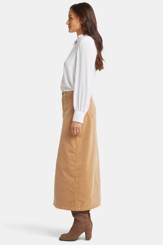 High Rise Long Skirt - Sand Dune