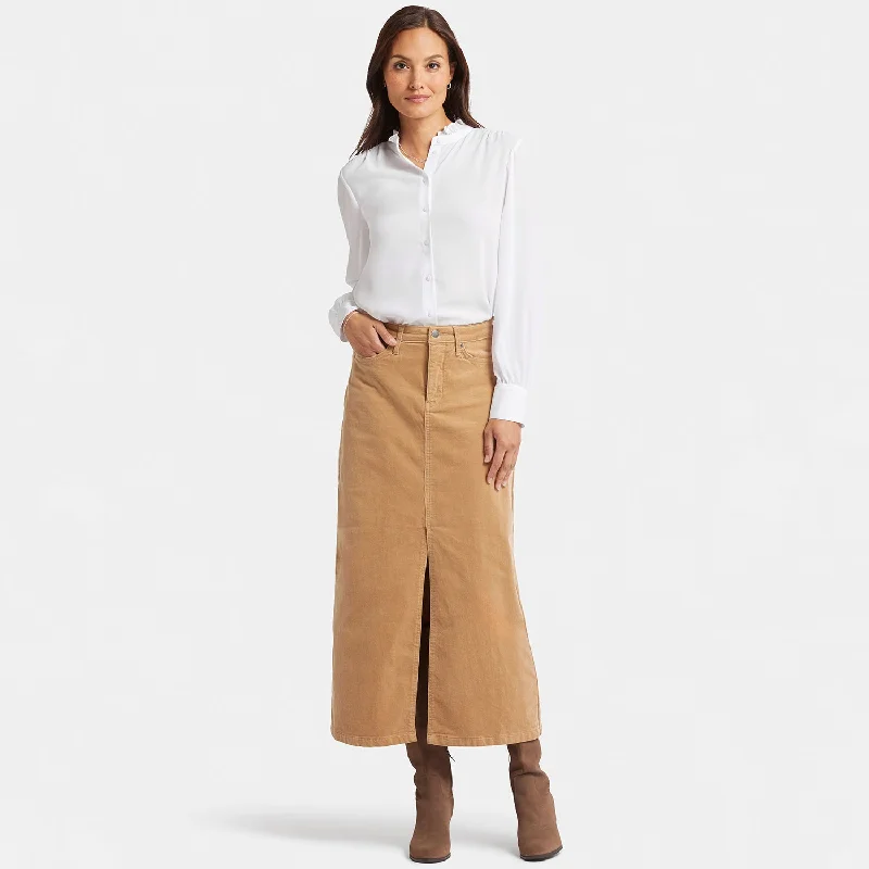 High Rise Long Skirt - Sand Dune