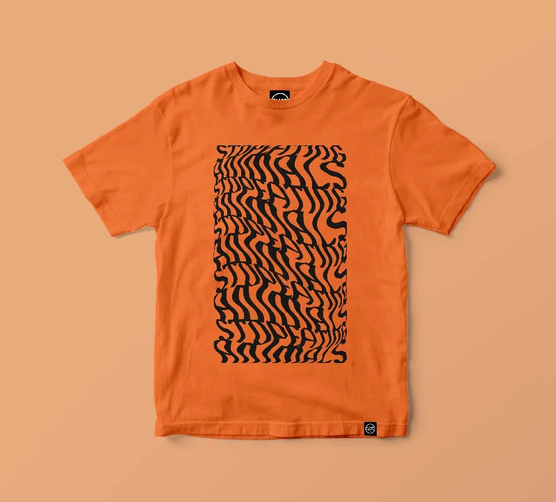 Illusions Tee - Stop Eating Animals - Alarm Orange