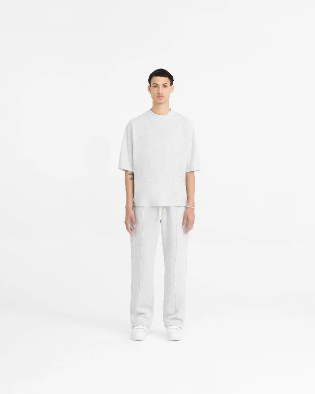 Initial Boxy T-Shirt - Ice Grey Marl