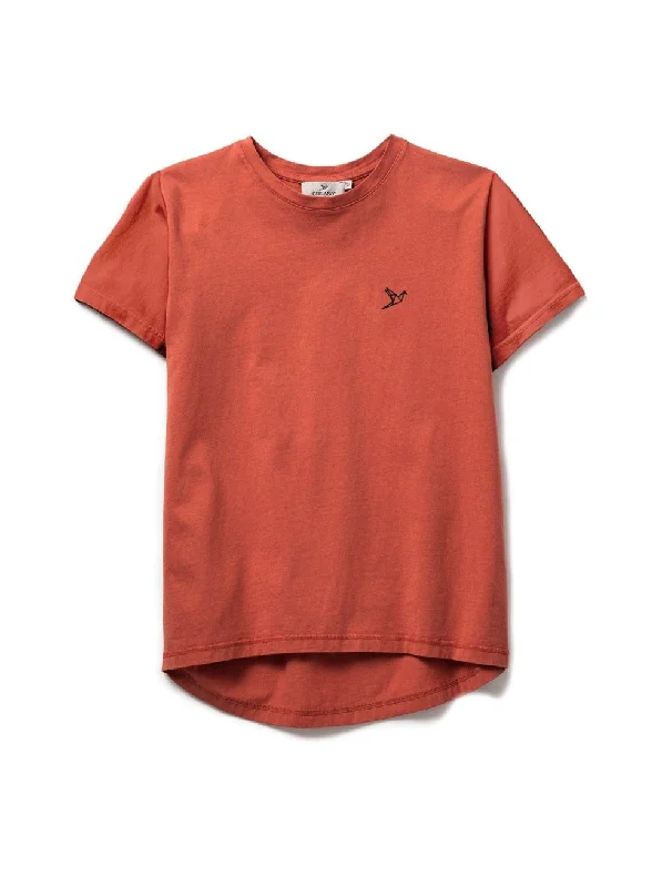 Women's Small Logo tailored T-shirt - Coral