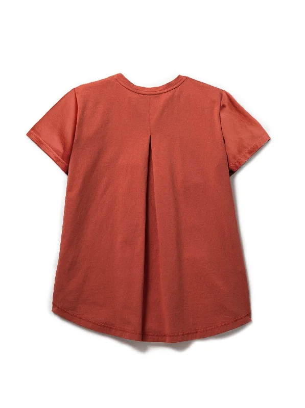 Women's Small Logo tailored T-shirt - Coral