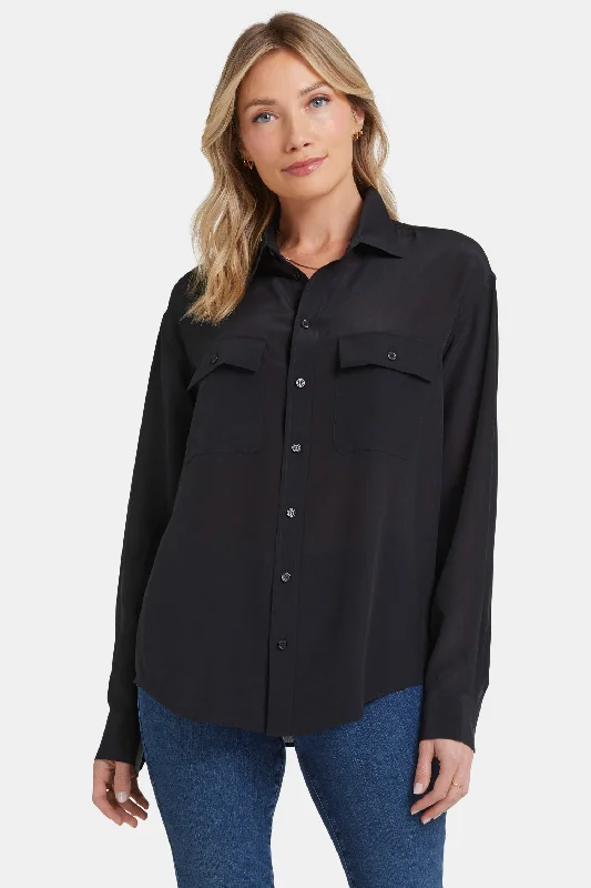 Lauren Silk Blouse - Black