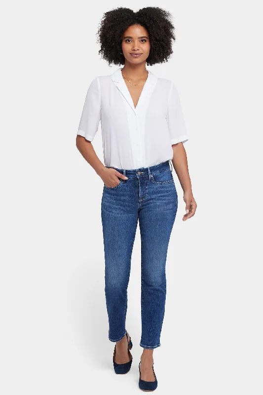 Marilyn Straight Ankle Jeans - Laguna Wave