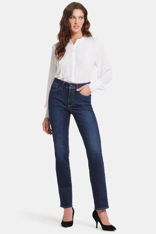 Marilyn Straight Jeans In Long Inseam - River Bridge