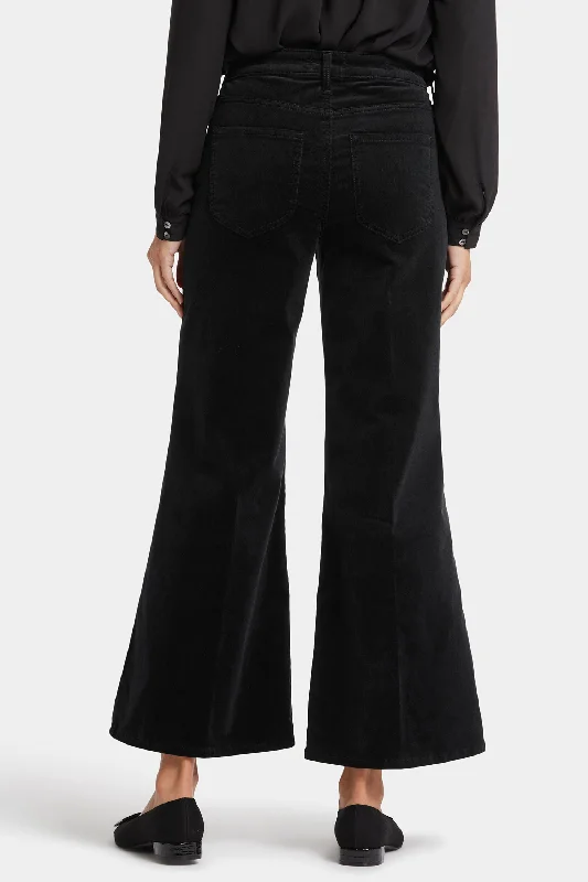 Mia Palazzo Ankle Pants - Black