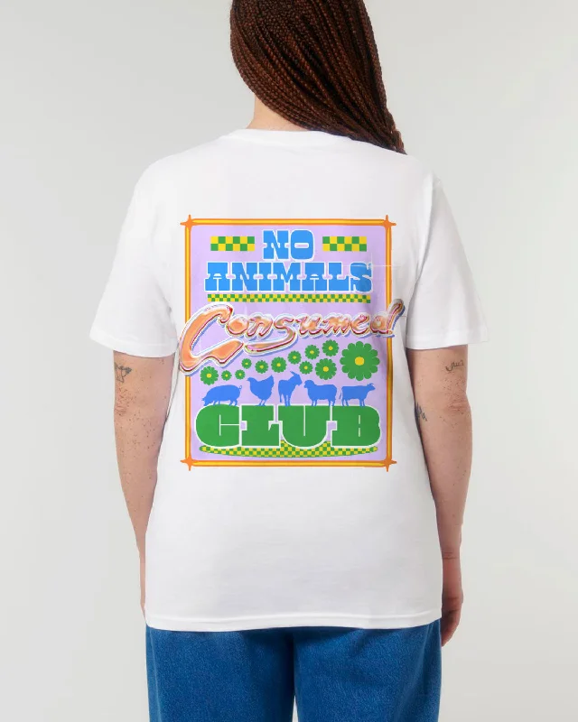 No Animals Consumed Club Tee - White