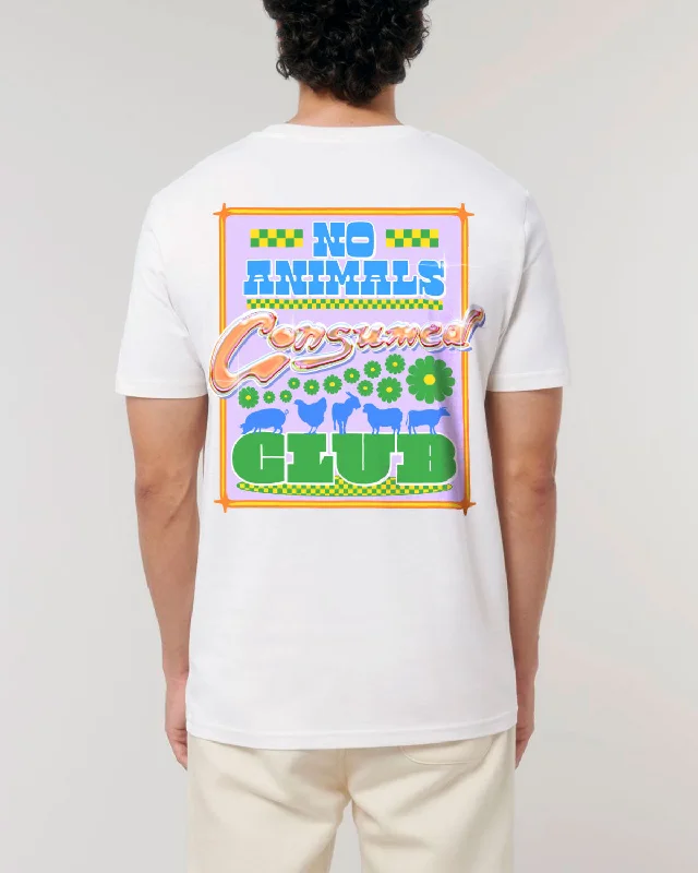 No Animals Consumed Club Tee - White