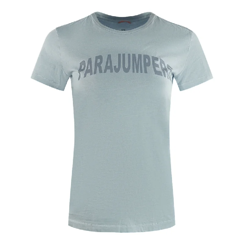 Parajumpers Cristie Brand Logo Vapour Blue T-Shirt