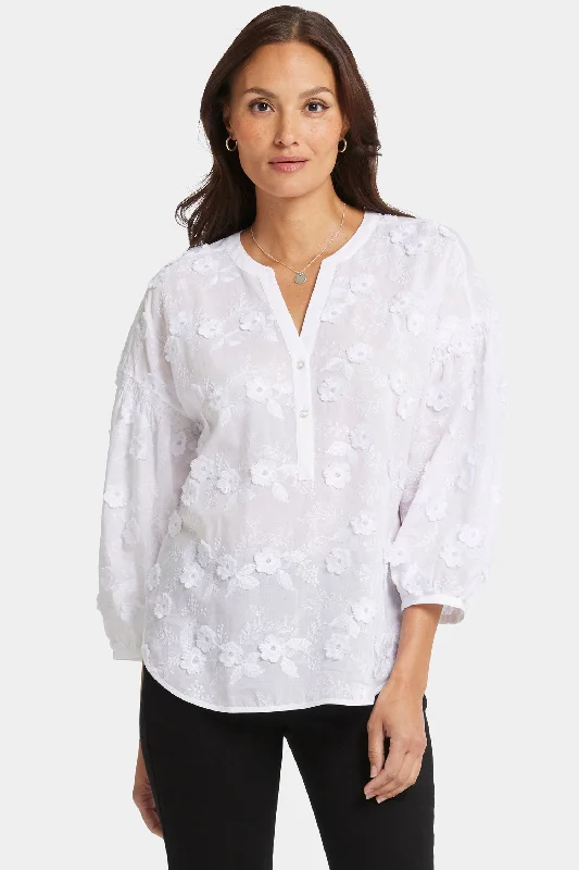 Paulina Peasant Blouse - Optic White