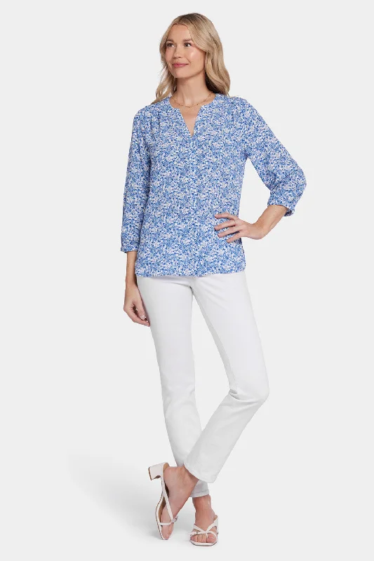 Pintuck Blouse - Olenia