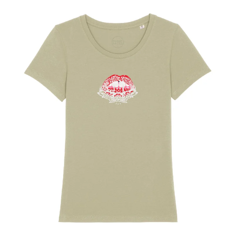 Read My Lips - Femme Tee - Sage