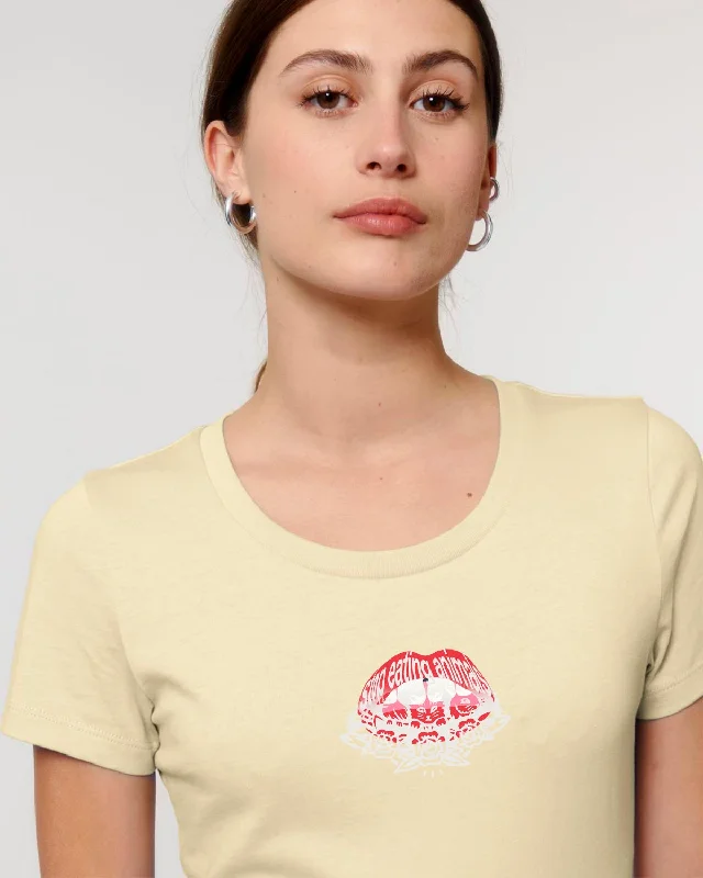 Read My Lips - Femme Tee - Buttermylk