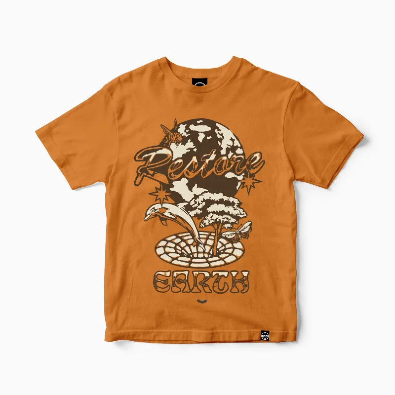 Restore Earth Tee - Maple Orange