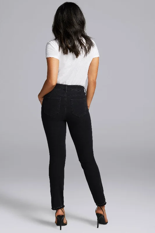 Shape Slim Straight Ankle Jeans - Black