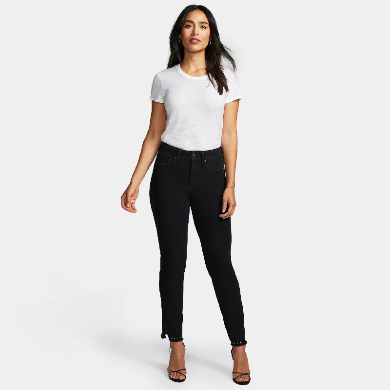 Shape Slim Straight Ankle Jeans - Black