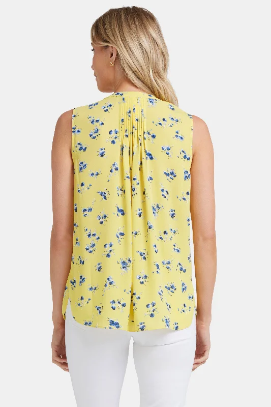 Sleeveless Pintuck Blouse  - Mimosa Park