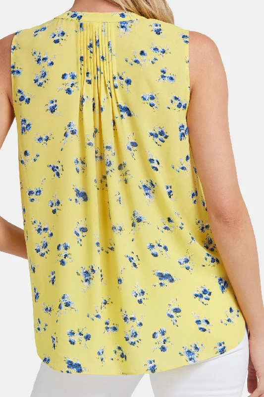 Sleeveless Pintuck Blouse  - Mimosa Park