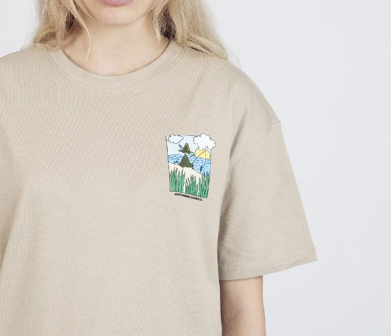 Snufkin Fishing T-Shirt Unisex - Light Sand