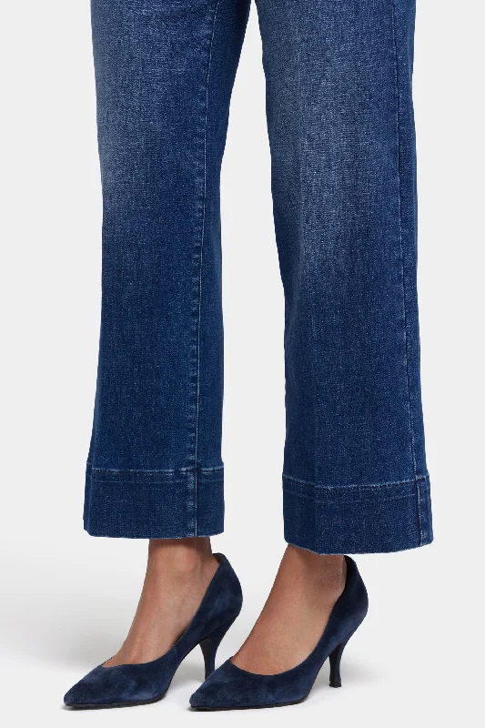 Teresa Wide Leg Ankle Jeans - Moonlight