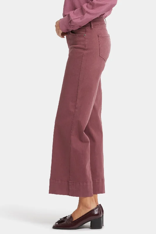 Teresa Wide Leg Ankle Jeans - Tavern