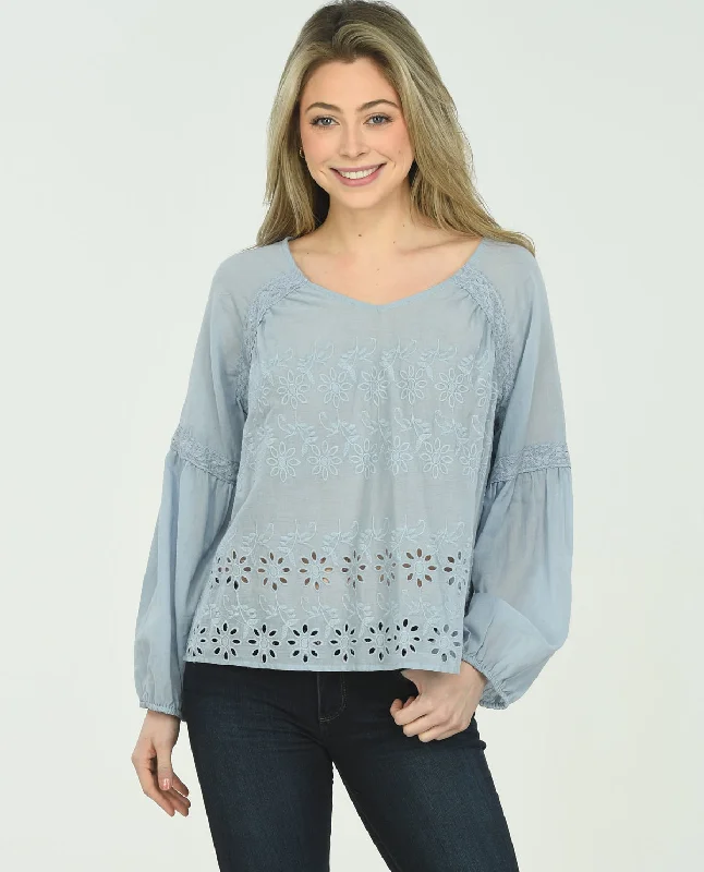 3/4 Sleeve Lakeland Shiffly Blouse