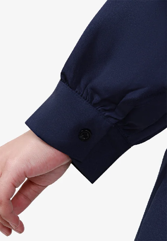 Wakely Basic Professional Work Shirt - Dark Blue