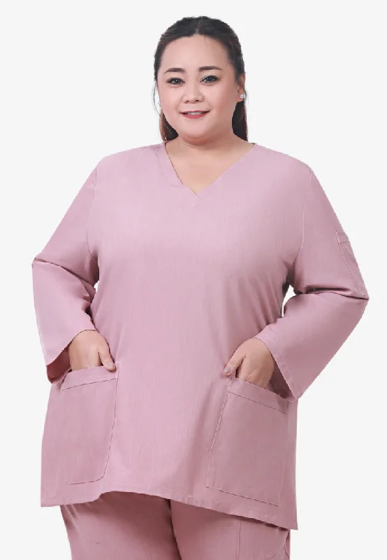 Lockhart Scrubs Long Sleeve Top - Pink