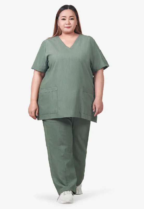 Scully Scrubs Short Sleeve Top - Green