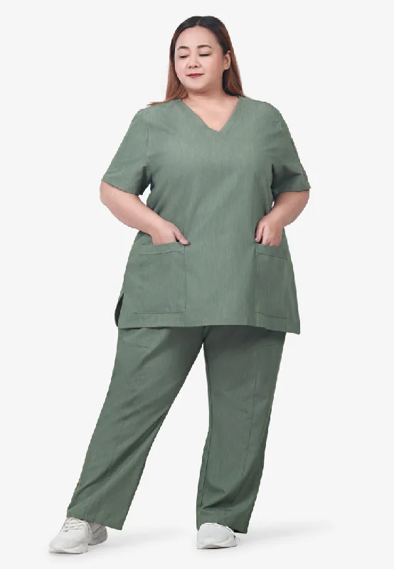 Scully Scrubs Short Sleeve Top - Green