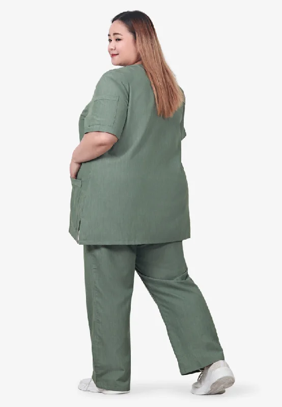 Scully Scrubs Short Sleeve Top - Green