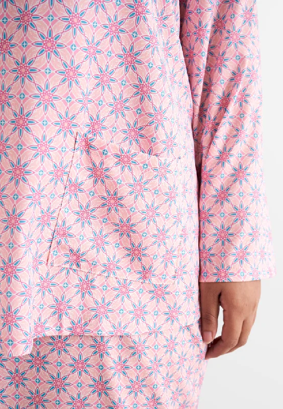 Suriawati Mix-N-Match Printed Kurung Top - Pink