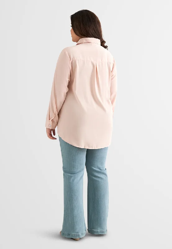 Alice Classic Long Sleeve Work Shirt - Light Pink