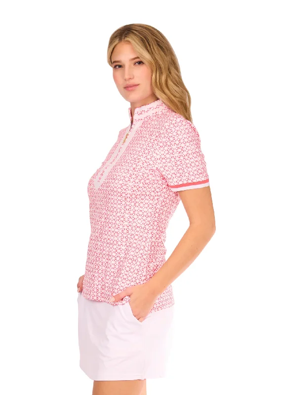 Algarve Short Sleeve Collared Quarter Zip