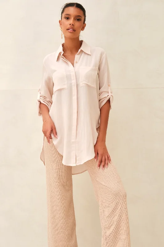 Azure Oversized Shirt Cream