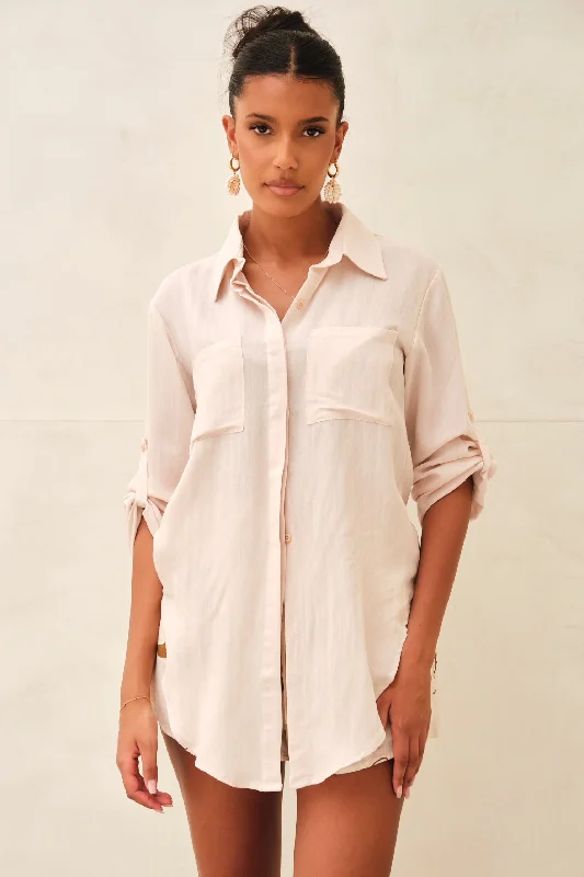 Azure Oversized Shirt Cream