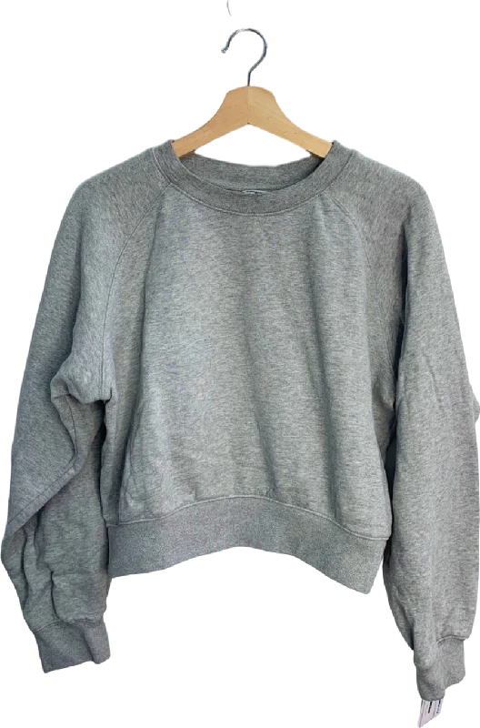 Björn Borg Grey STHLM Crop Crew Sweatshirt S