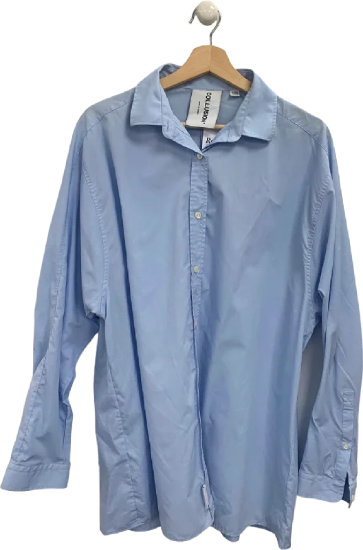 Collusion Blue Button-Up Shirt UK 10