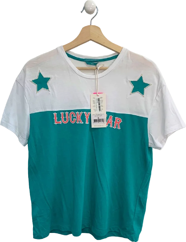 Colourful Rebel Blue/White Lucky Stars Loose Fit Shirt S