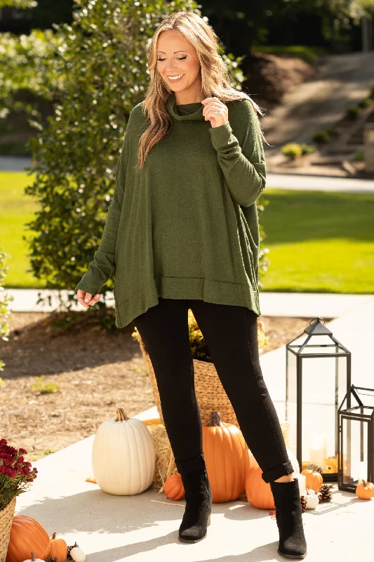 Cozy Dreams Top, Olive