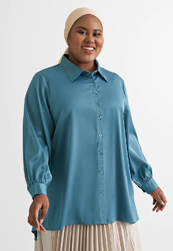 Clarice Glow Satin Shirt