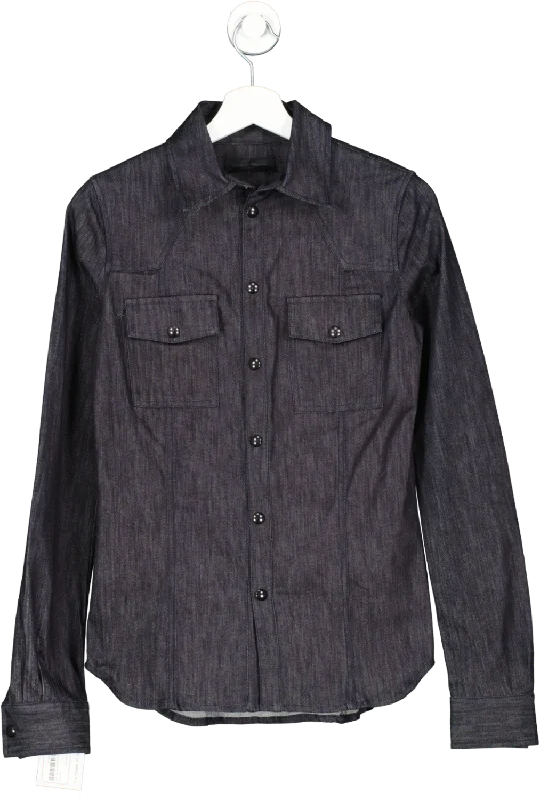 Diesel Blue Western Denim Shirt UK S