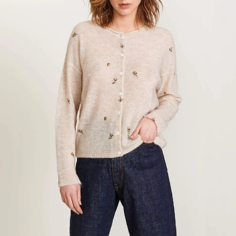 Doory Knit Cardigan (Beige Melange)